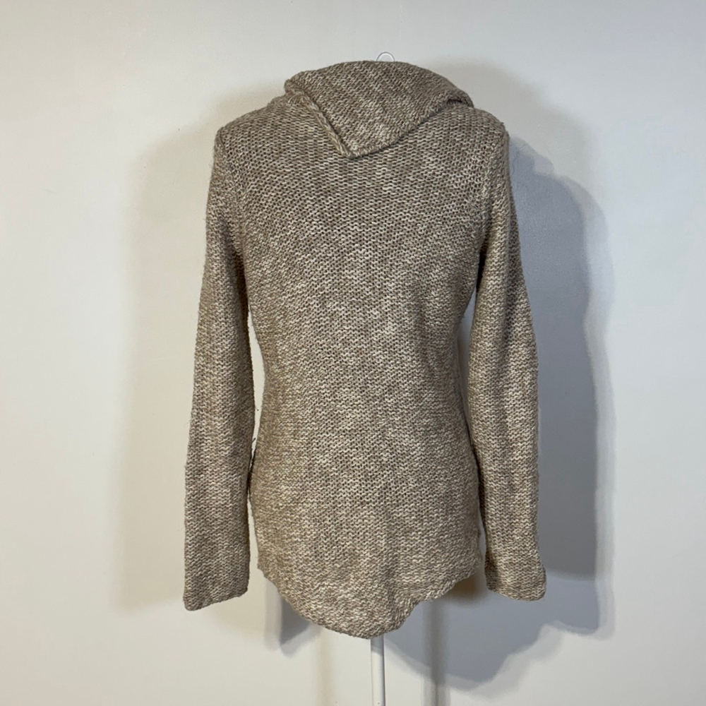 Anthropologie Moth Turtleneck Sweater Brown Beige Women’s Small Alpaca Blend - Picture 6 of 15